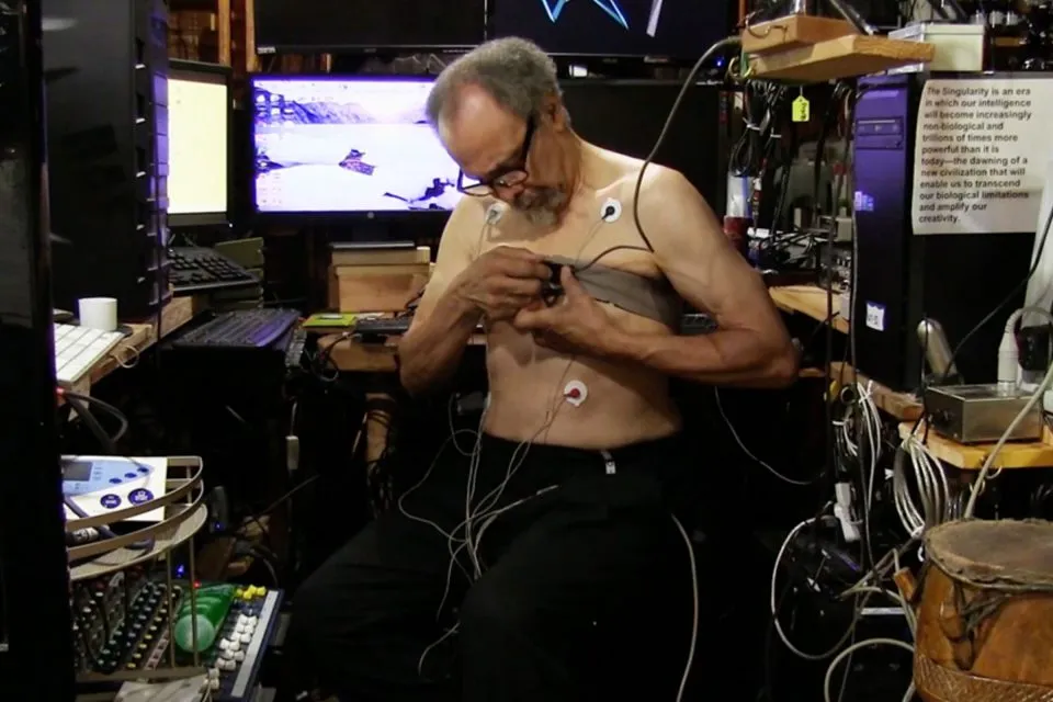 Milford Graves in his basement laboratory